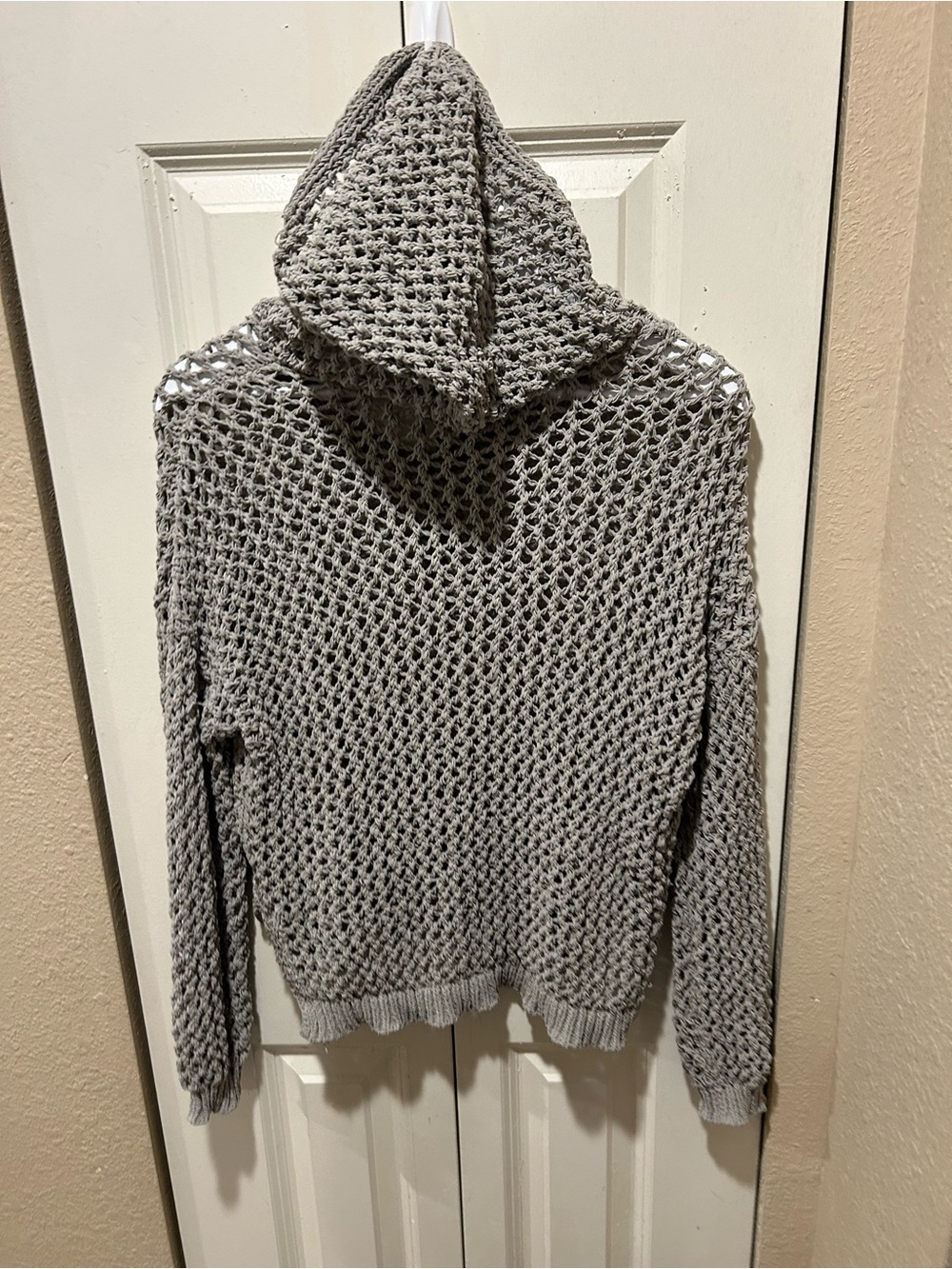 Artelier Nicole Miller Fishermen Knit Hoodie Artsy Unique , M - Picture 2 of 6